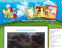 Tablet Screenshot of creativewizkids.com